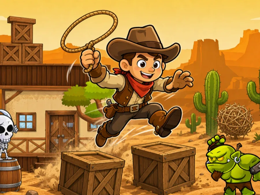 Super Cowboy Run game cover